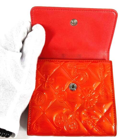 CHANEL Red Leather Wallet
